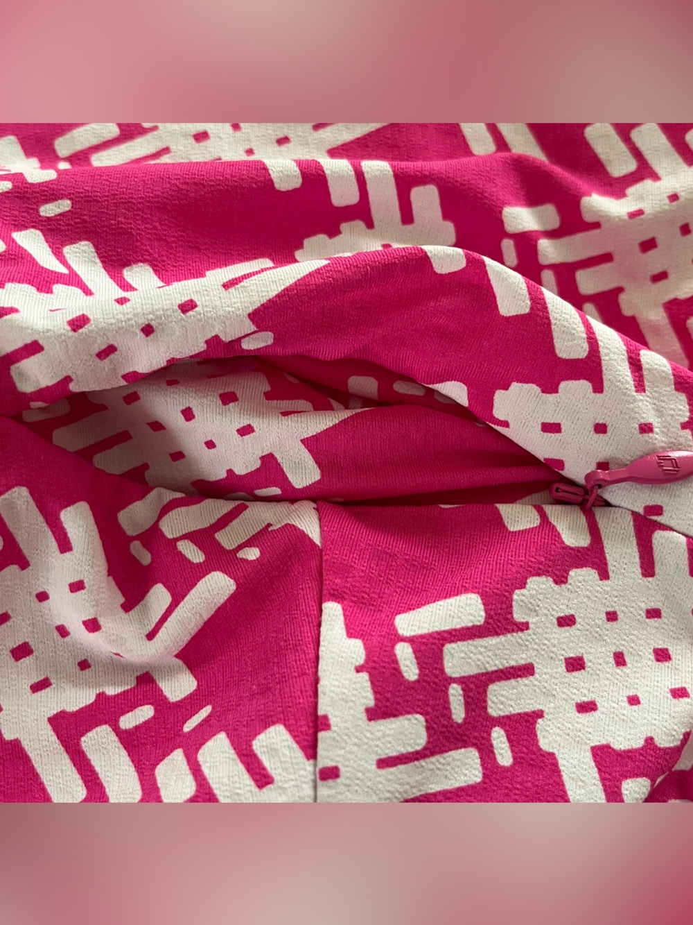 IBKUL Hot Pink & White Houndstooth Print Skort NWT - Picture 5 of 9